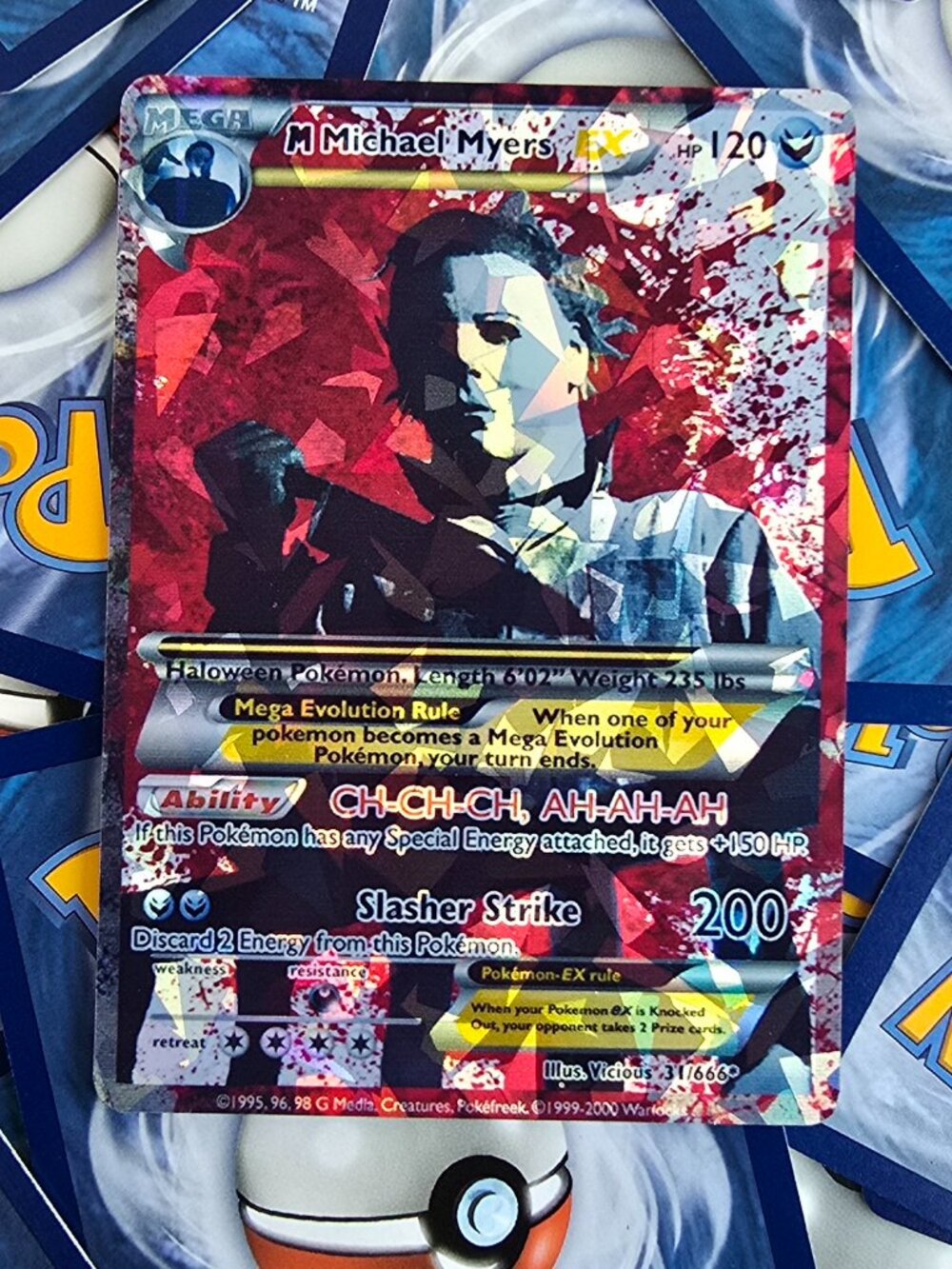 Michael Myers Horror Pokemon Card
